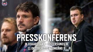 Presskonferens efter IK Oskarshamn – Östersunds IK [upl. by Troy]