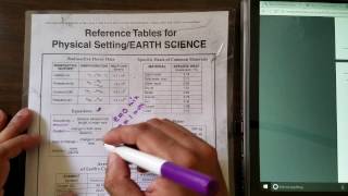 Earth Science Reference Table ESRT review for the Regents Exam 03 Eccentricity [upl. by Judenberg664]