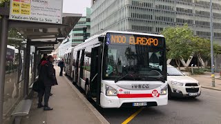 La ligne N100 du réseau TCL de Lyon [upl. by Walter]