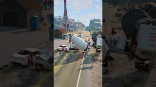 Realistic Highway Car Crashes 121 [upl. by Loos]