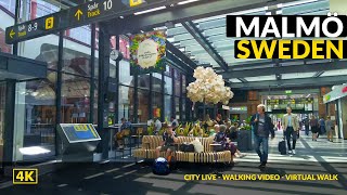 4K Malmö Sweden❤️ Walking Tour  City Center [upl. by Wolenik]