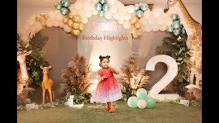 Cinematic Birthday Highlights 2024  2nd Birthday Celebration Theeranadhi [upl. by Jesus]