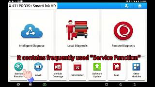 LAUNCH X431 PRO3S SmartLink HD  Service Function [upl. by Launce]