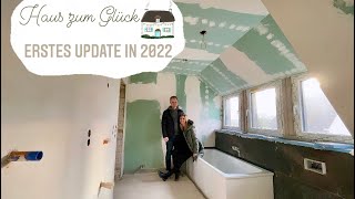 Haus zum Glück 15  1 Jahr Kernsanierung in Eigenleistung 👷‍♂️🏠 1 Baustellen Update in 2022 [upl. by Annaya]