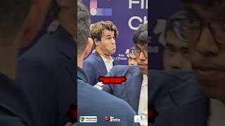 Pragg IMPRESSES Magnus Carlsen 😍 praggnanandhaa magnuscarlsen chess [upl. by Thin]