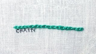 How to do a Chain Stitch [upl. by Ninel]