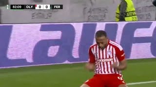 Olympiacos v Ferencvaros 10 Ayoub El Kaabi late goal earn win  Conference League Match recap [upl. by Silvia]