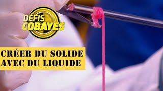 Comment créer du solide avec du liquide   Défis Cobayes  France 4 [upl. by Jennette]