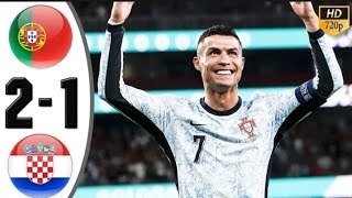 portugal vs croatia 2024 highlights cristianoronaldo portugal football [upl. by Lalo]