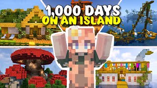 🌴I Survived 1000 DAYS on an ISLAND in Minecraft FULL MOVIE [upl. by Attenad]