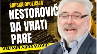 Velimir Abramović NESTOROVIĆ DA VRATI PARE [upl. by Fagen]