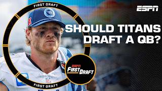 Should the Titans move on from Will Levis amp draft a QB 👀  First Draft 🏈 [upl. by Nairbal]