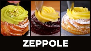 ZEPPOLE DI SAN GIUSEPPE Classica al Cacao e Arancia e al Pistacchio [upl. by Findlay]