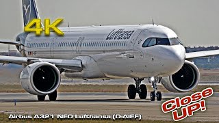 Airbus A321 neo Lufthansa DAIEF Closeup [upl. by Ttehc]