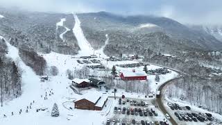 Drone Video Captures Stunning View of Vermont Skiing Resort [upl. by Llennor423]