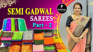 SEMI GADWAL SAREES 8886222579  NO RETURN  DELIVERY AVAILABLE  HANAMKONDA [upl. by Chaffin407]