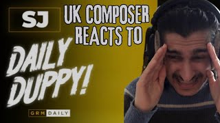 UK COMPOSER REACTS to  SJ  Daily Duppy  GRM Daily [upl. by Ynehpets]