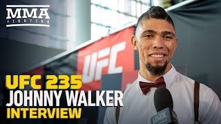 UFC 235 Johnny Walker on Crazy PostFight Celebrations I Dont Know Where This Comes From [upl. by Linder395]