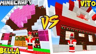 DOM ŚWIĘTEGO MIKOŁAJA VS DOM PANI MIKOŁAJOWEJ  MINECRAFT  Vito vs Bella [upl. by Allenod]