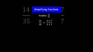 Simplifying fractions  Pre algebra shorts [upl. by Karena]