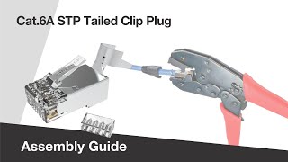 How To Assemble Larger Cable RJ45 Connector With Tailed Clip [upl. by Tremain]