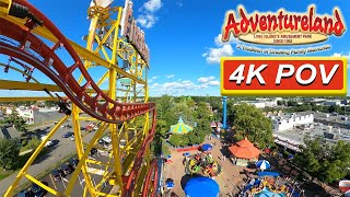 Fireball 4K Front Seat POV Adventureland Long Island NY [upl. by Bezanson445]