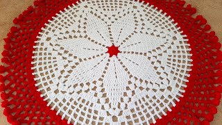 Thalposh woolen rumal crosia design Thalposh crochet table cover [upl. by Nnaacissej]