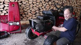 International Cub Cadet  Engine And Starter Motor Removal Less Than Half Hour [upl. by Lustick]