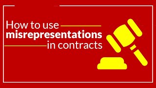 Requirements of misrepresentations  Contract Law [upl. by Yeliak]