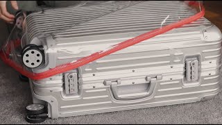 RIMOWA Transparent Luggage Cover How To Put On [upl. by Essie]