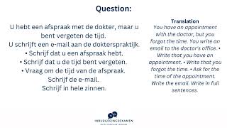 Dutch Writing Exam Practice Part 2  Schrijven Inburgeningsexamen [upl. by Allyce690]