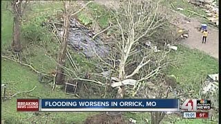 Flooding worsens in Orrick [upl. by Annaigroeg827]