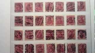 Rare Stamp Collection of Germany GERMANIA series 19001920 [upl. by Ertnod156]