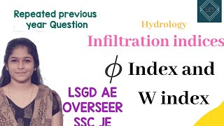 Phi Index and W Index Calculation  Previous Year ISRO Question  Infiltration Indices  Hydrology [upl. by Itin]