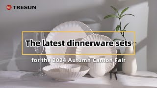 The latest dinner set for the 2024 Autumn Canton Fair crockery set dinnerware set dishware sets [upl. by Annid557]