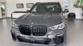 2021 BMW X5 40i Dravit Grey with Indv Black Extended Merino lthr [upl. by Solegna432]