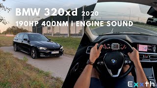 Night Drive 2020 BMW 320xd G21 20 190hp 400nm 8speed Steptronic  POV  engine sound [upl. by Felecia]