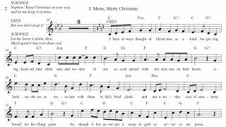 3 Merry Merry Christmas Fred Bob amp Scrooge DEMO from A Christmas Carol The Musical Experience [upl. by Rumit]