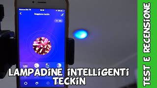 Come funziona una lampadina intelligente Recensione lampadine smart TECKIN Google Assistant e Alexa [upl. by Adirehs]