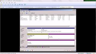 Windows Server 2008 the Disk Management GUI [upl. by Wilson]