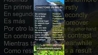 CONECTORES EN INGLÉS 📚 curso ingles inglesonline viralvideo [upl. by Pearlstein792]