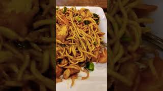 Prawns Singapore noodles with coke 🥐🥤shorts trendingshorts prawns noodle dinner dombivli [upl. by Dygall]