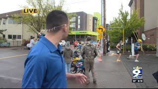 Live look an hour into Eugene Marathon [upl. by Aneelad]