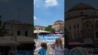 Plac Monastiraki w Atenach ateny athens grecja monastiraki [upl. by Nihsfa239]