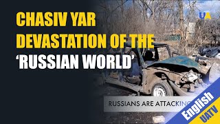 Devastation and death thats what Russia brought to the eastern Ukrainian region Donbas [upl. by Ahsilac527]