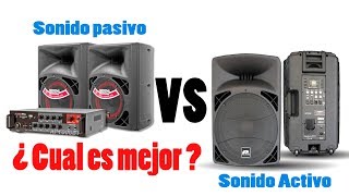 ¿Cuál es la diferencia entre altavoces Pasivos y Activos [upl. by Justin940]