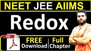 NEET JEE AIIMS  Redox Reactions  Full Chapter in 1 shot  PDF  By Arvind Arora [upl. by Rapsac299]