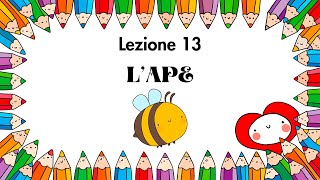 Disegni facili per bambini  Come disegnare unape [upl. by Ahsilak]