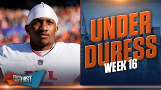 Michael Penix Jr and Patrick Mahomes are Under Duress in Week 16  NFL  FIRST THINGS FIRST [upl. by Ephrem]