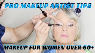 How to do Makeup on Women over 60 Makeup Tutorial  mathias4makeup [upl. by Enilhtak]